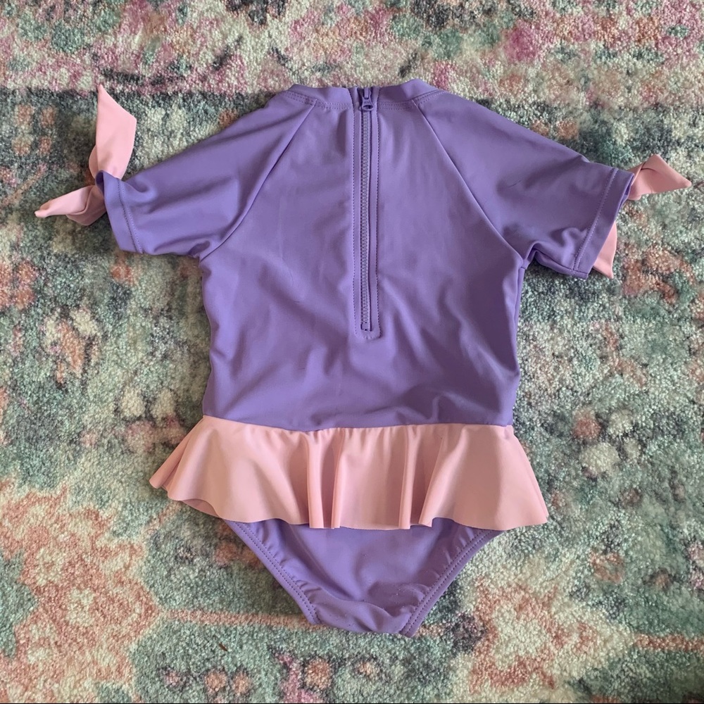 One piece Peplum Rash Guard Monogram “kKa” - Picture 2 of 6